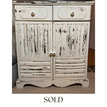 Shabby chic storage cabinet