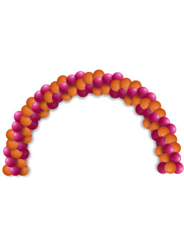 Spiral balloon arch for grand openings, school events and races on the Treasure Coast.
