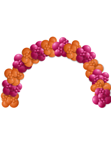 Organic balloon arch for grand entrances, events and photo spots on the Treasure Coast.