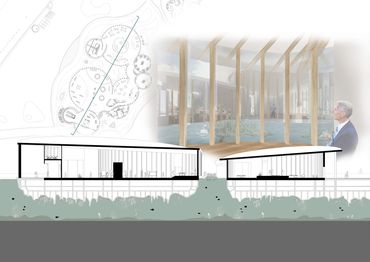 Long Section Through Hub