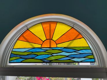 Stained Glass Window Art - 30" wide