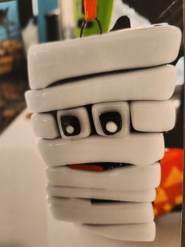 Glass Fusion Halloween Ornament - 2"