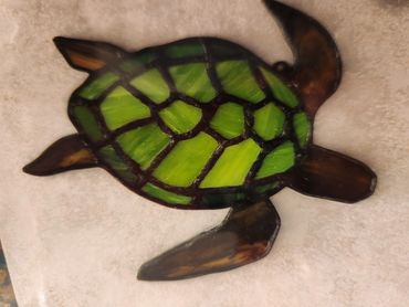 Stained Glass Turtle - 5"