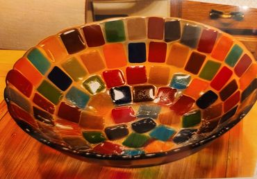 Glass Fusion Bowl - 18"