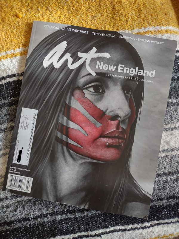 Cover of the January/February 2024 issue of Art New England Magazine