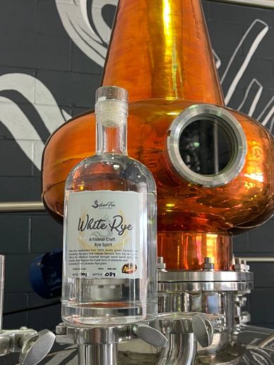 Our Newest creation, White Rye. crafted from 100% locally grown rye grains this spirit exemplifies t