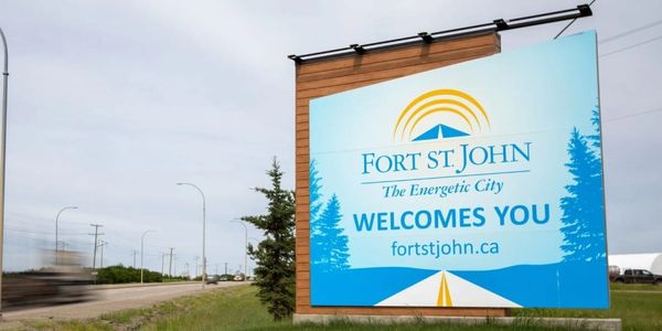 City of Fort St John sign (City of Fort St John)