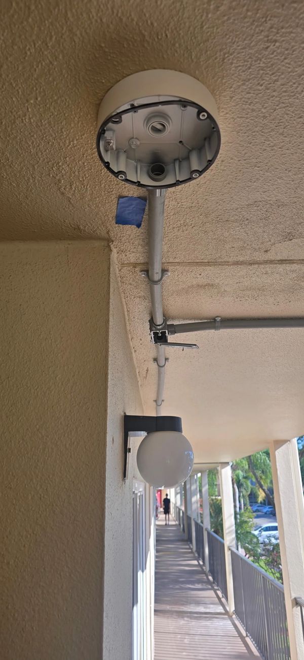 Piping for Security Cameras in Sunrise LAKES - Florida.