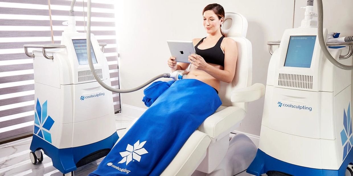 CoolSculpting® is a patented nonsurgical cooling technique used to reduce fat in targeted areas.