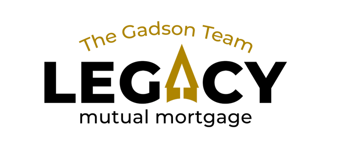 Logo for The Gadson Team with a gold house-shaped icon.