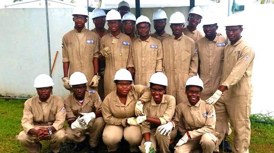 Some Students from the ITNHGE training program in Equatorial Guinea, Africa