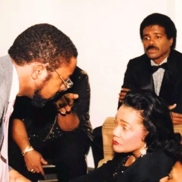 Owner Aldore Collier Interviewing Coretta Scott King