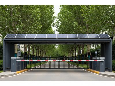 solar power gate barrier dubai