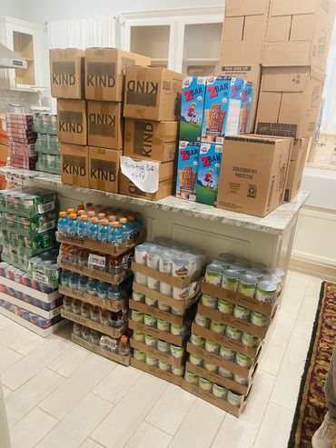 Parenting Plus Food Pantry supplies