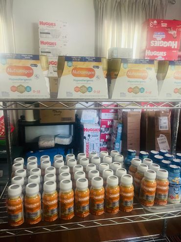 Parenting Pluss Food Pantry Supplies