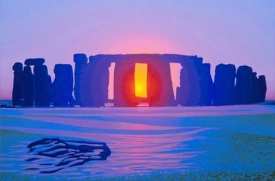 Stonehenge --symbolizing the inevitable endings and new beginnings of the life cycle we all face.