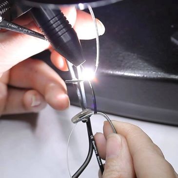 eyeglass and sunglass repair designer frames metal soldering craftsmanship 