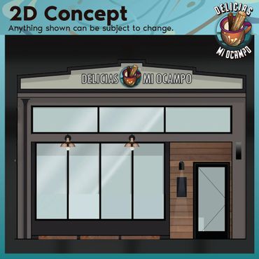 Delicias Mi Ocampo 2D Concept Front Building