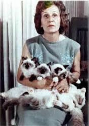 Anne Baker holding Kookie, Kookie tu & Toy Sue, 1966