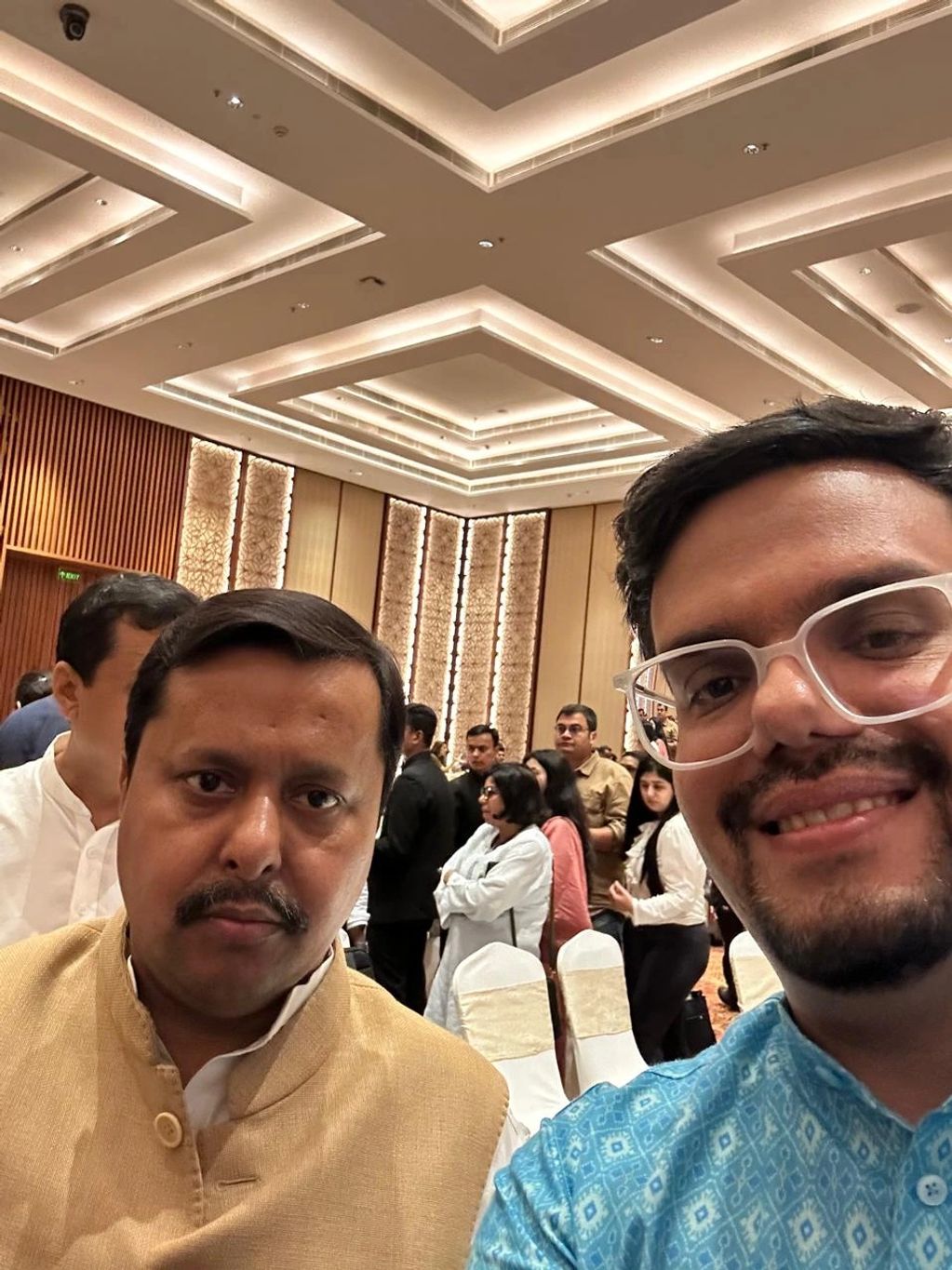 Vaibhav Pande with BJP's President, Nitin Nabin Ji!