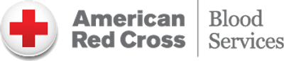 American Red Cross Blood Services logo with red cross symbol.
