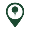 Symbol for golf courses for golf breaks in France, Europe
