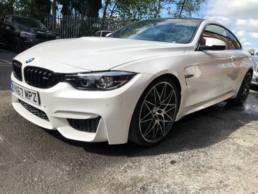 BMW M4 Competition.. Repaired and painted full car. 3 stage pearl.