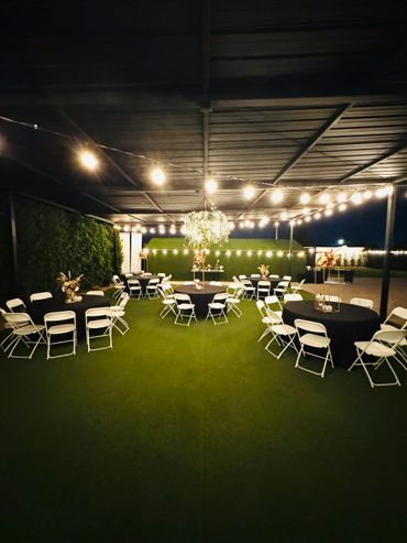 Covered reception area