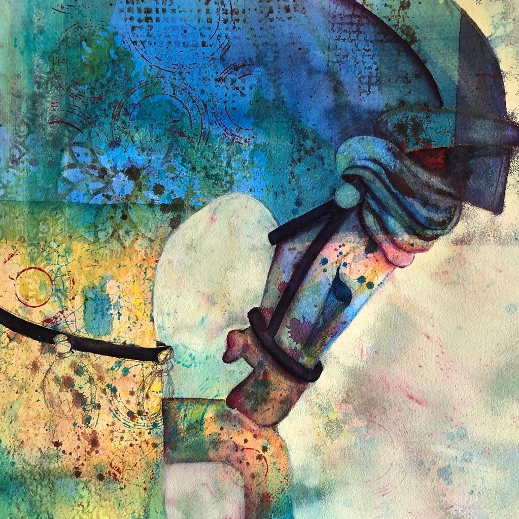 Statuesque - watercolor on arches watercolor paper