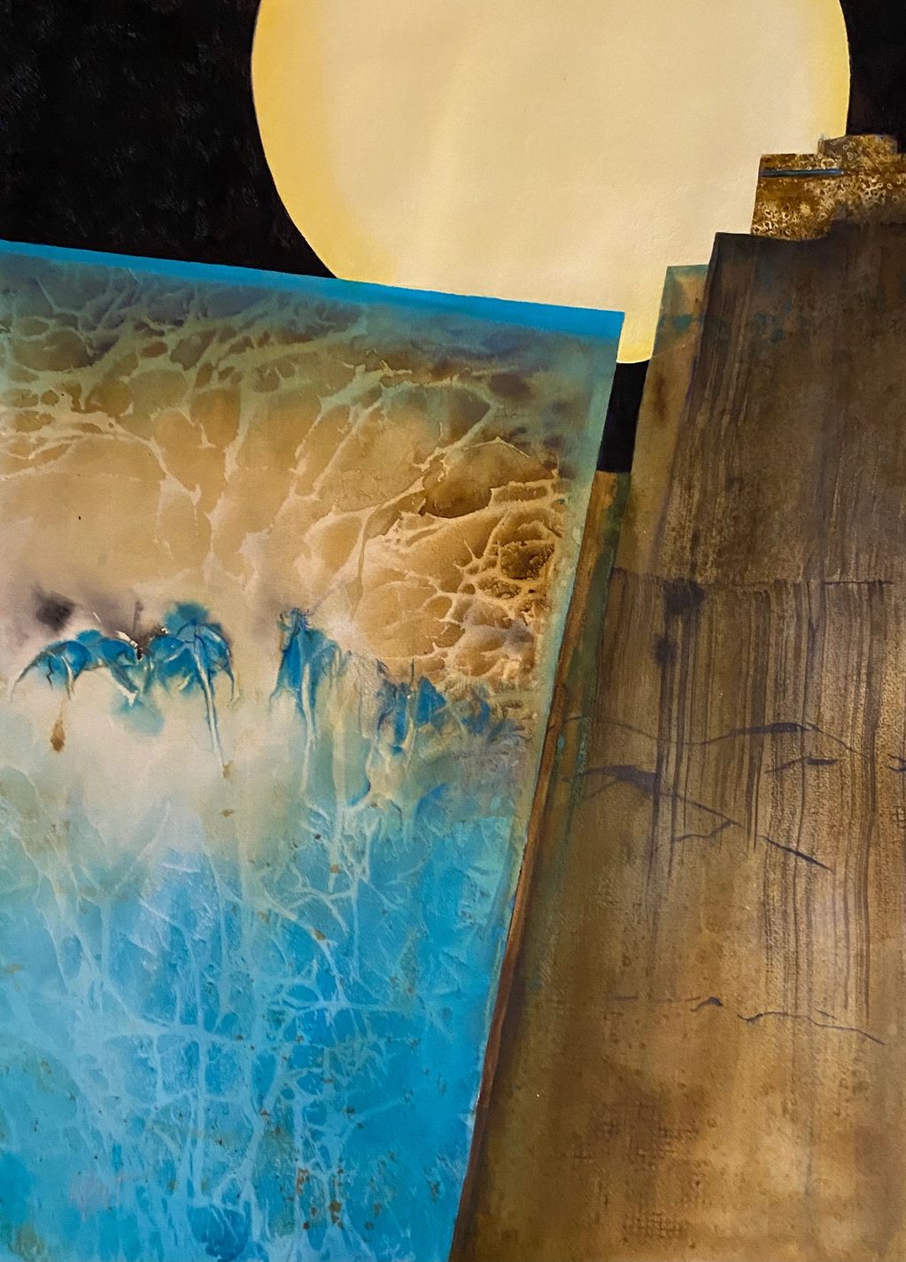 Zion Remembered II - Water-media on Arches 140$ CP paper.