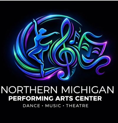Colorful logo for Northern Michigan Performing Arts Center.