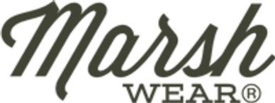 Marsh Wear logo in script and block text.