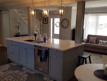 Bellhaven full kitchen main floor demo to create open concept design