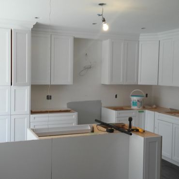 Bellhaven renovations creating open concept kitchen space