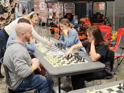 A chess display was set up for the first time  at the 2023 Mississippi State Fair in October.