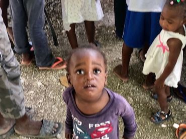 A destitute toddler in Haiti.