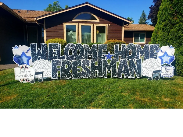 Promotion yard signs, graduation yard signs, yard sign rentals,