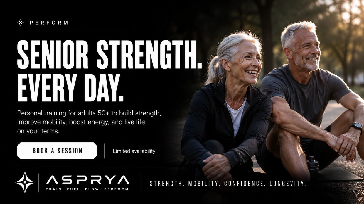 Active seniors promoting strength and wellness.