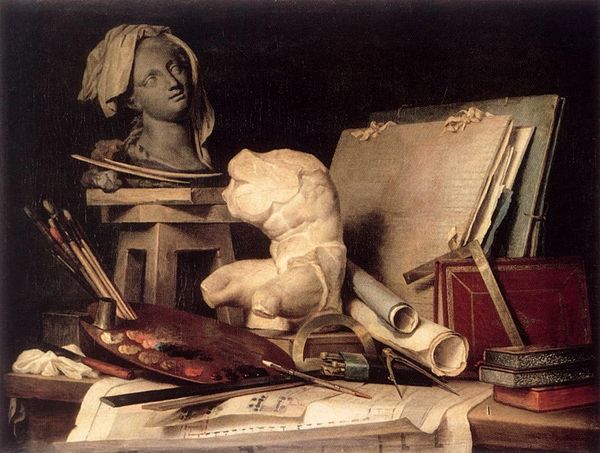 Anne Vallayer-Coster - Attributes of Painting Sculpture and Architecture0