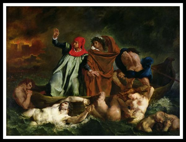 Dante and Virgil in Hell by Eugène Delacroix in the Louvre