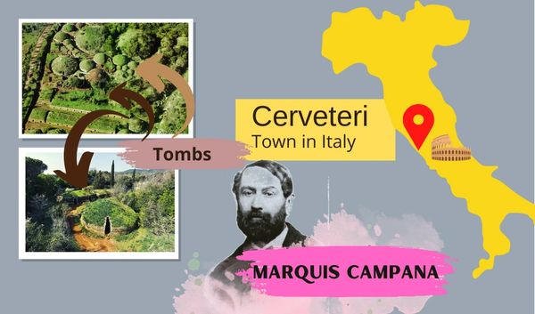 how we found the sarcophagus of spouses in cervetri Italy by Campana