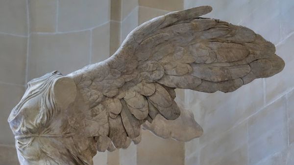 Winged Victory left wing Louvre
