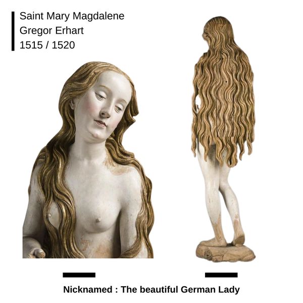Saint mary Magdalene aka la belle allemande in the Louvre