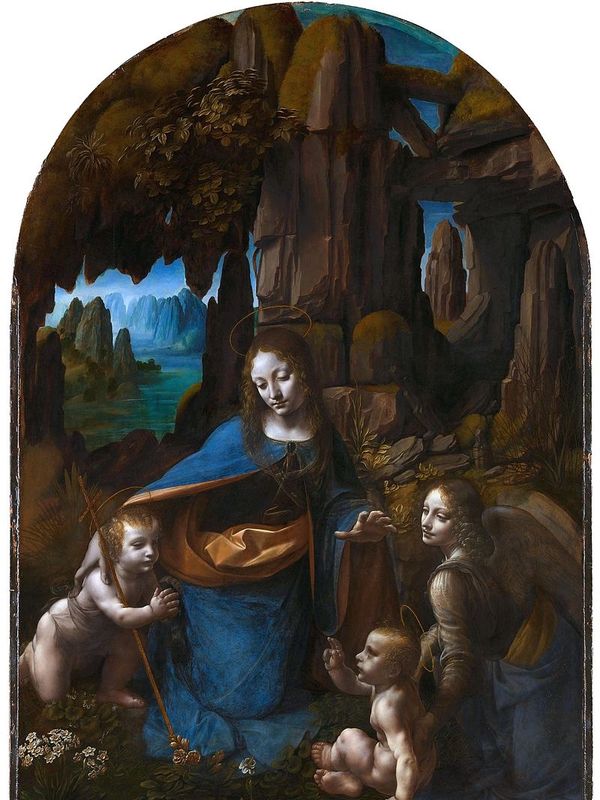 Virgin of the Rocks - da vinci in the Louvre