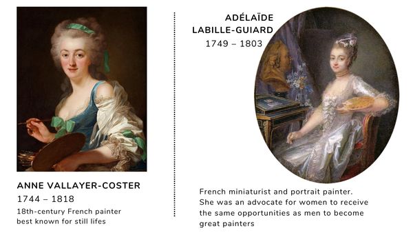 two women artists in the Louvre