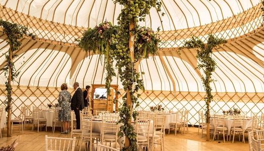 Yurt wedding venues Derbyshire.