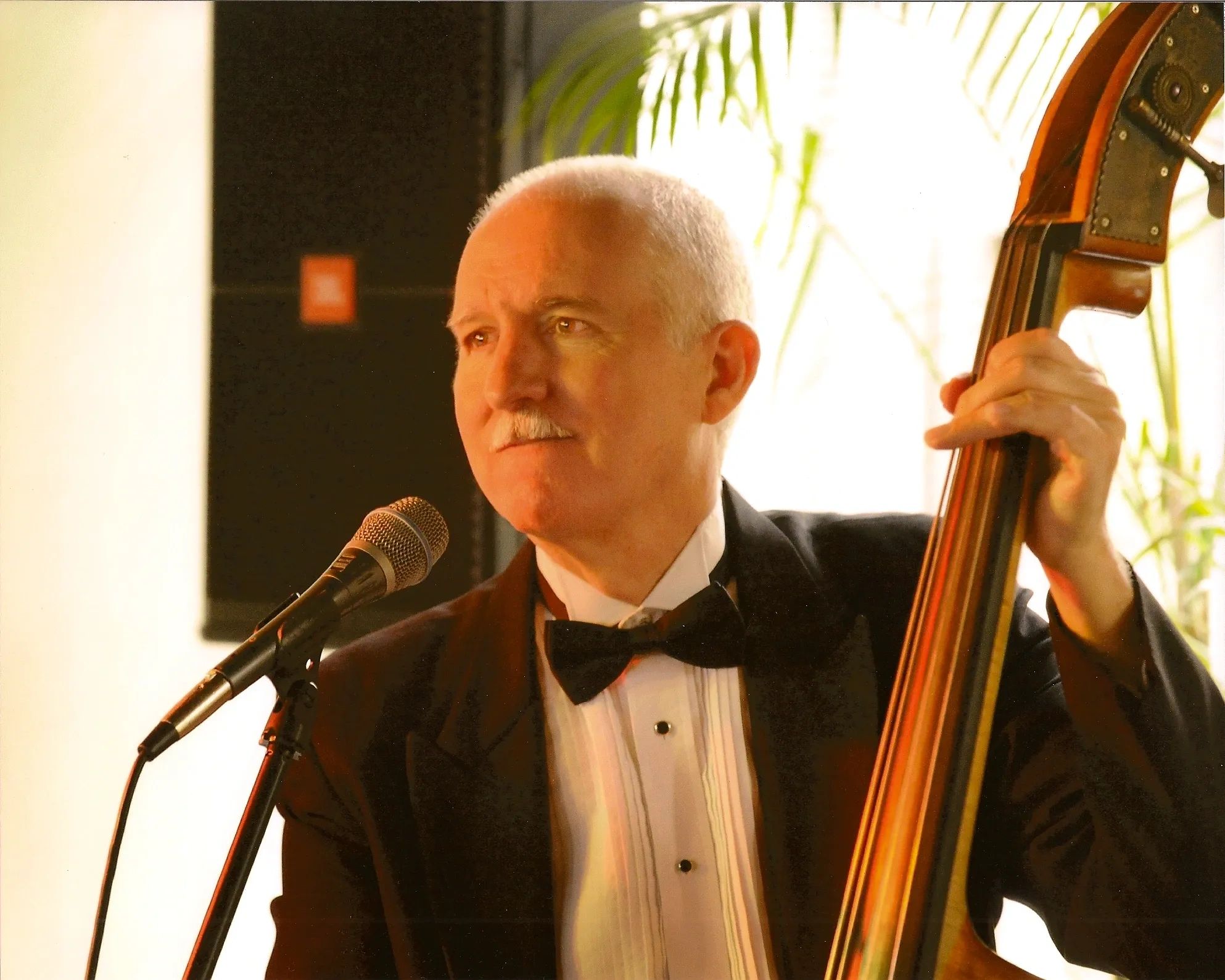 Johnnie Kennedy playing bass.