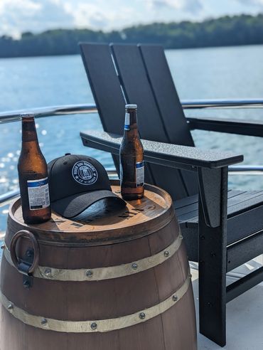 Relax on teh Tiki Boat