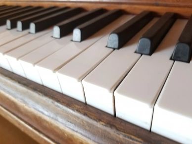 Upright piano used by all ages for fun  remote songwriting and composition & arrangement lessons 