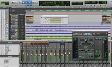 Pro Tools screen for music production and at home music lessons online